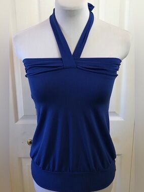 Express Blue Halter Strap Women’s Top S
